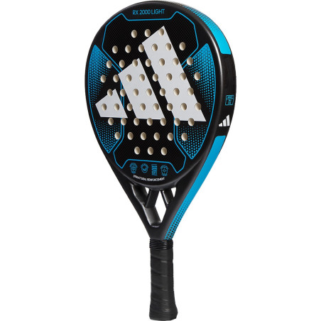 Raquette Padel ADIDAS Rx 2000 LIGHT (355 g) Noir / Blanc / Bleu 2023
