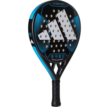 Raquette Padel ADIDAS Rx 2000 LIG (355g) Noir / Blanc / Bleu 2023