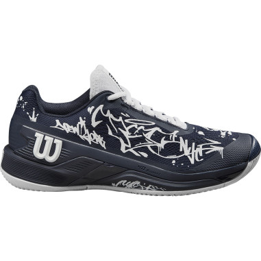 Chaussures WILSON Femme RUSH PRO 4.0 HOPE NYC Toutes Surfaces Bleu/Blanc AH 2023