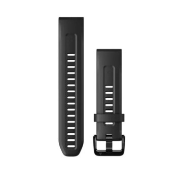 Accessoires Bracelet Montre GARMIN QUICKFIT 20 mm Silicone Noir 2024