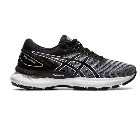 Chaussures Running ASICS Femme GEL-NIMBUS 22  Noir / Blanc PE 2020