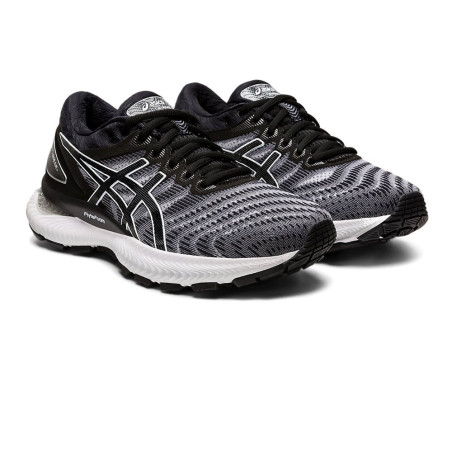 Chaussures Running ASICS Femme GEL-NIMBUS 22  Noir / Blanc PE 2020