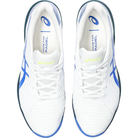 Chaussures Padel ASICS Homme SOLUTION SWIFT FF Blanc / Bleu AH 2023