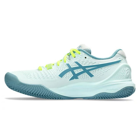 Chaussures ASICS Femme GEL-RESOLUTION 9 Terre Battue Turquoise AH 2023