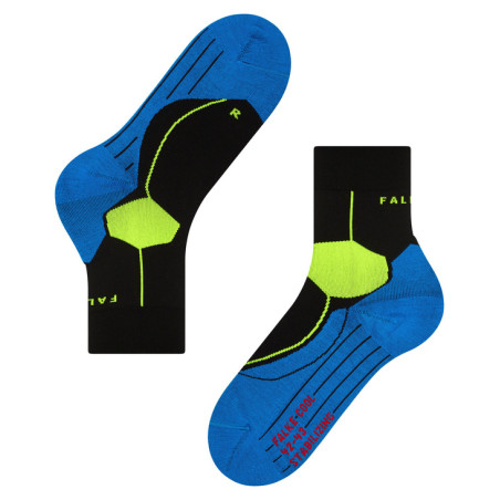 Chaussettes FALKE Homme STABILIZING Bleu / Noir / Vert PE 2022