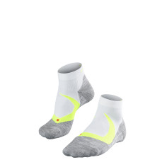 Chaussettes FALKE Homme RU4 COOL SHORT Blanc / Jaune PE 2019