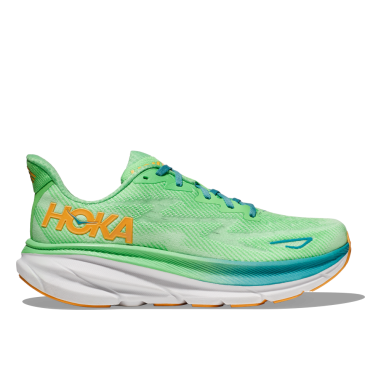 Chaussures Running HOKA Homme CLIFTON 9 Vert / Orange AH 2023