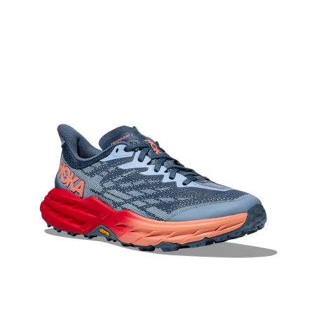 Chaussures Running HOKA Femme SPEEDGOAT 5 Bleu / Rouge PE 2024