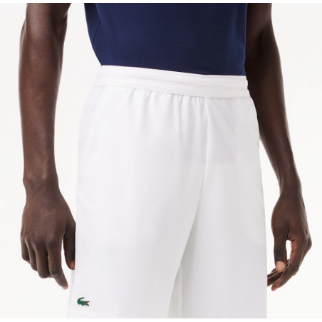 Short LACOSTE Homme SPORTSUIT ULTRA DRY REGULAR Blanc PE 2024