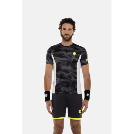 T-Shirt HYDROGEN Homme CAMO TECH  Gris / Blanc / Jaune 2024