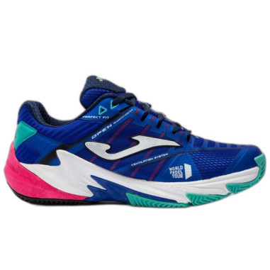 Chaussures Padel JOMA Homme T.OPEN 2204 WORLD PADEL TOUR Bleu / Turquoise 2022