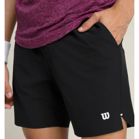 Short WILSON Homme TOURNAMENT PRO SHORT 7" Noir / Blanc PE 2024