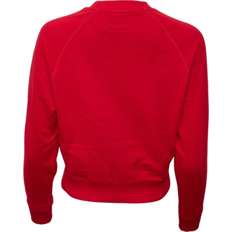 Sweat WILSON Femme SIDELINE CREW Rouge / Noir PE 2024