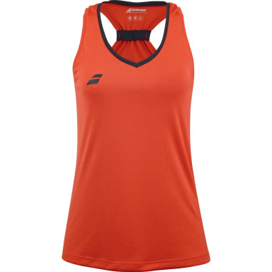 Débardeur BABOLAT Femme PLAY Orange / Noir PE 2024