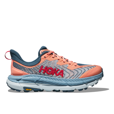 Chaussures Running HOKA Femme MAFATE SPEED 4 Bleu / Saumon PE 2024