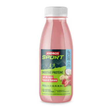 Smoothie Protéiné ANDROS SPORT Lait de Coco / Fraise / Banane 330ml