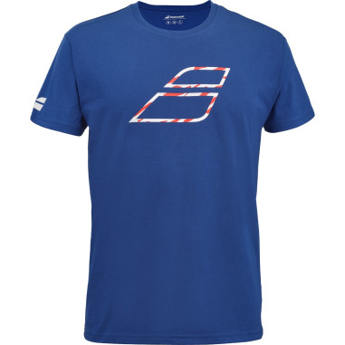 T-Shirt BABOLAT Homme EXERCICE BIG FLAG Bleu PE 2024