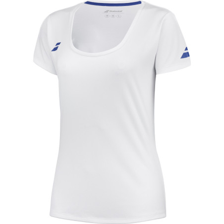 T-Shirt BABOLAT Femme PLAY CAP SLEEVE Blanc 2024