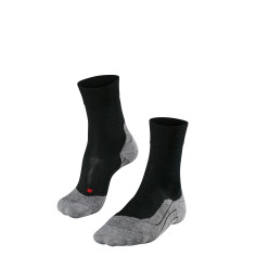 Chaussettes FALKE Homme RU4 WOOL Noir / Gris AH 2018