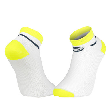 Chaussettes Running BV SPORT LIGHT RUN Courte Blanc / Jaune 2024