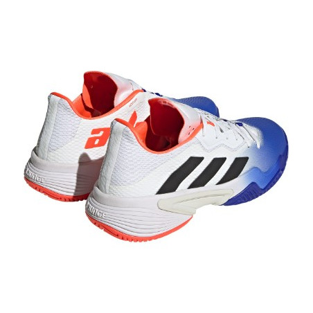 Chaussures ADIDAS Homme BARRICADE M Toutes Surfaces Blanc/Bleu/Orange PE 2023