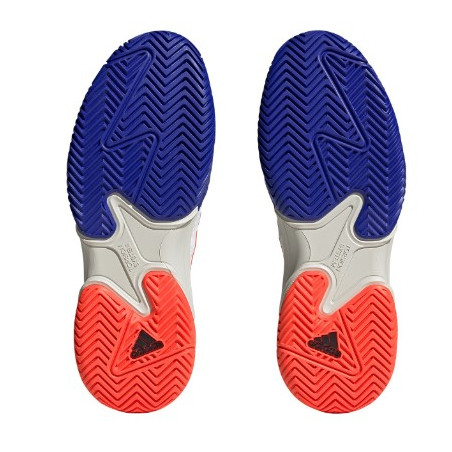 Chaussures ADIDAS Homme BARRICADE M Toutes Surfaces Blanc/Bleu/Orange PE 2023