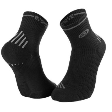 Chaussettes Running BV SPORT Courtes RUN MARATHON Noir