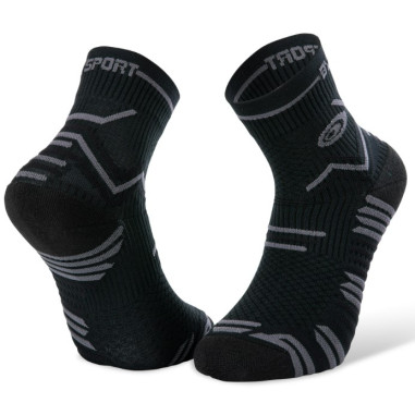 Chaussettes Running BV SPORT Courtes TRAIL ULTRA Noir / Gris 2021