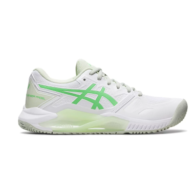 Chaussures Padel ASICS Femme GEL-CHALLENGER 13 Blanc / Vert PE 2023