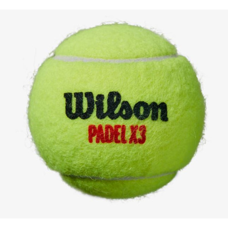 Tube de 3 balles Padel WILSON X3