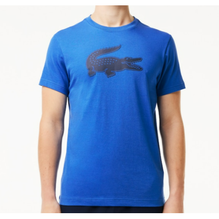 T-Shirt LACOSTE Homme SPORT RESPIRANT Bleu / Noir PE 2024