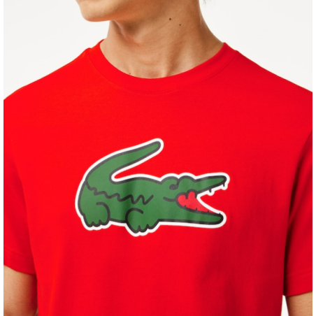 T-Shirt LACOSTE Homme SPORT ULTRA-DRY Rouge / Vert PE 2024
