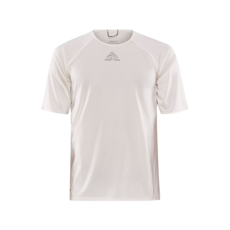 T-Shirt Running Homme CRAFT PRO TRAIL Ecru / Marron PE 2024