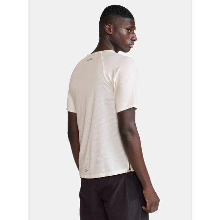 T-Shirt Running Homme CRAFT PRO TRAIL Ecru / Marron PE 2024
