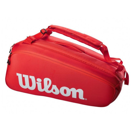 Sac de Tennis WILSON SUPER TOUR 9 PK RD Rouge/Blanc PE 2021