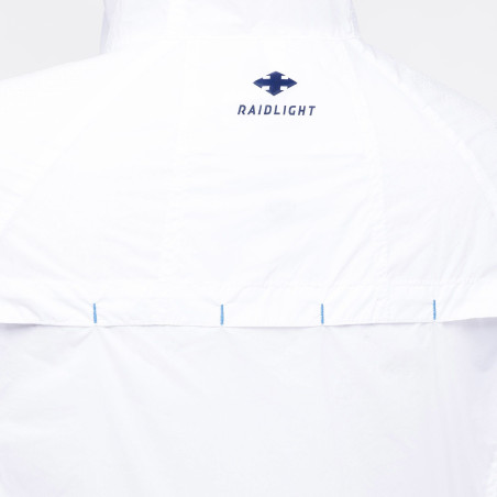 Veste Running RAIDLIGHT Femme Hyperlight Windproof W Blanc / Bleue PE 2019