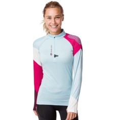 T-Shirt Running RAIDLIGHT Femme PERFORMER LS Bleu / Rose... 2