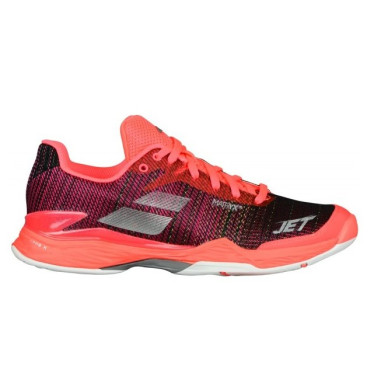 Chaussures BABOLAT FemmeTerre Battue JET MATCH 2 Rose / Grise PE 2017
