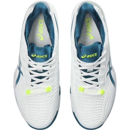 Chaussures ASICS Homme SOLUTION SPEED FF2 Terre Battue Blanc / Bleu AH 2023