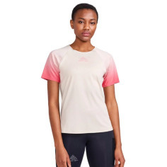 T-Shirt Running Femme CRAFT PRO TRAIL SS Ecru / Rose PE... 2