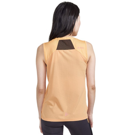 Débardeur Running CRAFT Femme PRO TRAIL SINGLET Orange PE 2023