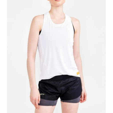 Débardeur Running CRAFT Femme PRO HYPERVENT SINGLET Blanc PE 2022