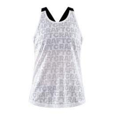 Débardeur Running CRAFT Femme Blanc CORE CHARGE LOGO...