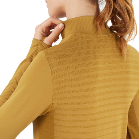 T-Shirt Running ML SALOMON Femme COMET SEAMLESS HZ W Moutarde AH 2021