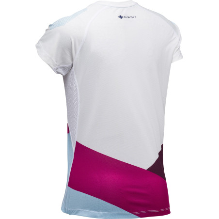 T-Shirt Running RAIDLIGHT Femme XP Fit 3D Blanc / Fuschia / Bleu PE 2019