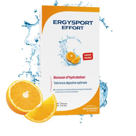 Boisson ERGYSPORT EFFORT Boisson de l'effort - Saveur Orange x 6 sticks