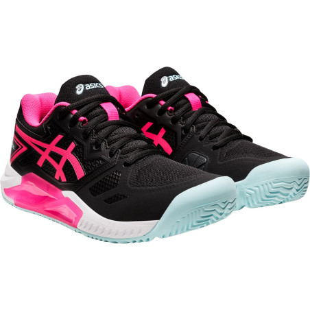 Chaussures Padel ASICS Femme GEL-CHALLENGER 13 Noire / Rose 2022