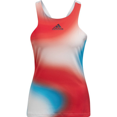 Débardeur ADIDAS Femme MELBOURNE Y-TANK Rouge / Bleu / Saumon PE 2022