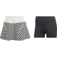 Jupe réversible ADIDAS Femme AEROREADY Noire / Blanche AH... 2