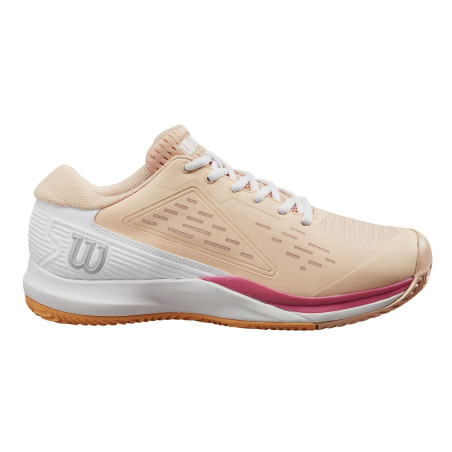 Chaussures WILSON Femme RUSH PRO ACE Terre Battue Pêche / Blanc / Rose PE 2024